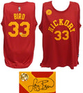 Larry Bird Signed Indiana Pacers Hoosiers Hickory Official Adidas Red Premier Basketball Jersey - BIRJRY204 - Larry Bird Signed Indiana Pacers Hoosiers Hickory Official Adidas Red Premier Basketball Jersey product image