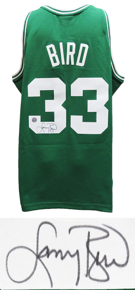 Larry Bird Signed Boston Celtics Green Mitchell & Ness NBA Swingman Jersey - BIRJRY207 - Larry Bird Signed Boston Celtics Green Mitchell & Ness NBA Swingman Jersey product image