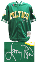 Larry Bird Signed Boston Celtics Green Mitchell & Ness NBA Warm Up Jacket - BIRJRY209 - Larry Bird Signed Boston Celtics Green Mitchell & Ness NBA Warm Up Jacket product image