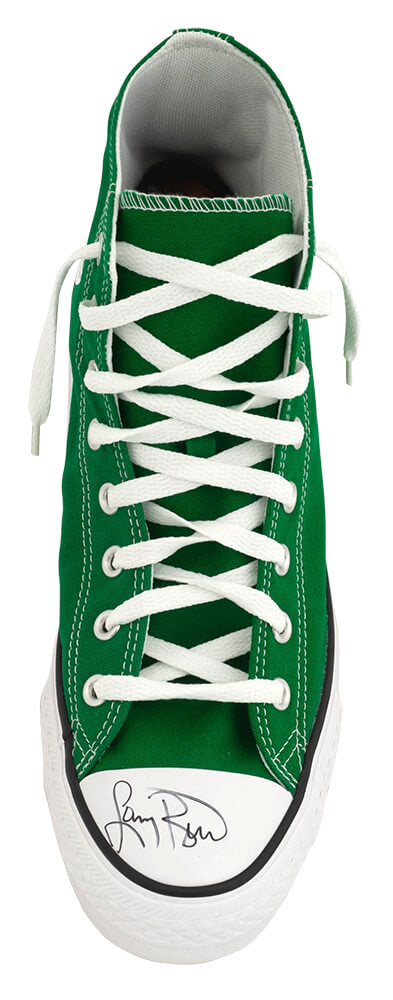 Larry Bird Signed Converse Chuck Taylor All Star Hi B Grade Green Men's Basketball Shoe - Size 11 (Left Foot) - BIRSHO200 - Larry Bird Signed Converse Chuck Taylor All Star Hi B Grade Green Men's Basketball Shoe - Size 11 (Left Foot) product image