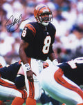 Jeff Blake Signed Cincinnati Bengals Black Jersey Action 8x10 Photo - BLA08P310 - Jeff Blake Signed Cincinnati Bengals Black Jersey Action 8x10 Photo product image