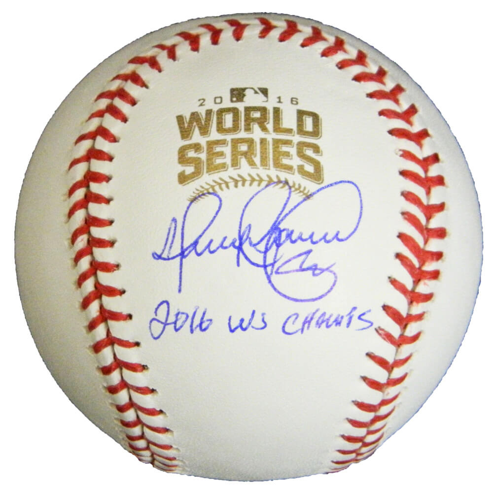 Henry Blanco Signed Rawlings Official 2016 World Series Baseball w/2016 WS Champs - BLABSB101 - Henry Blanco Signed Rawlings Official 2016 World Series Baseball w/2016 WS Champs product image