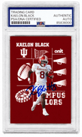 Kaelon Black Signed Indiana Hoosiers 2025 Onit Hoosiers Campus Football Card #CC-7 - (PSA Encapsulated) - BLACAR310 - Kaelon Black Signed Indiana Hoosiers 2025 Onit Hoosiers Campus Football Card #CC-7 - (PSA Encapsulated) product image