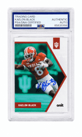Kaelon Black Signed Indiana Hoosiers 2025 Onit Football Card #P8 - (PSA Encapsulated) - BLACAR311 - Kaelon Black Signed Indiana Hoosiers 2025 Onit Football Card #P8 - (PSA Encapsulated) product image