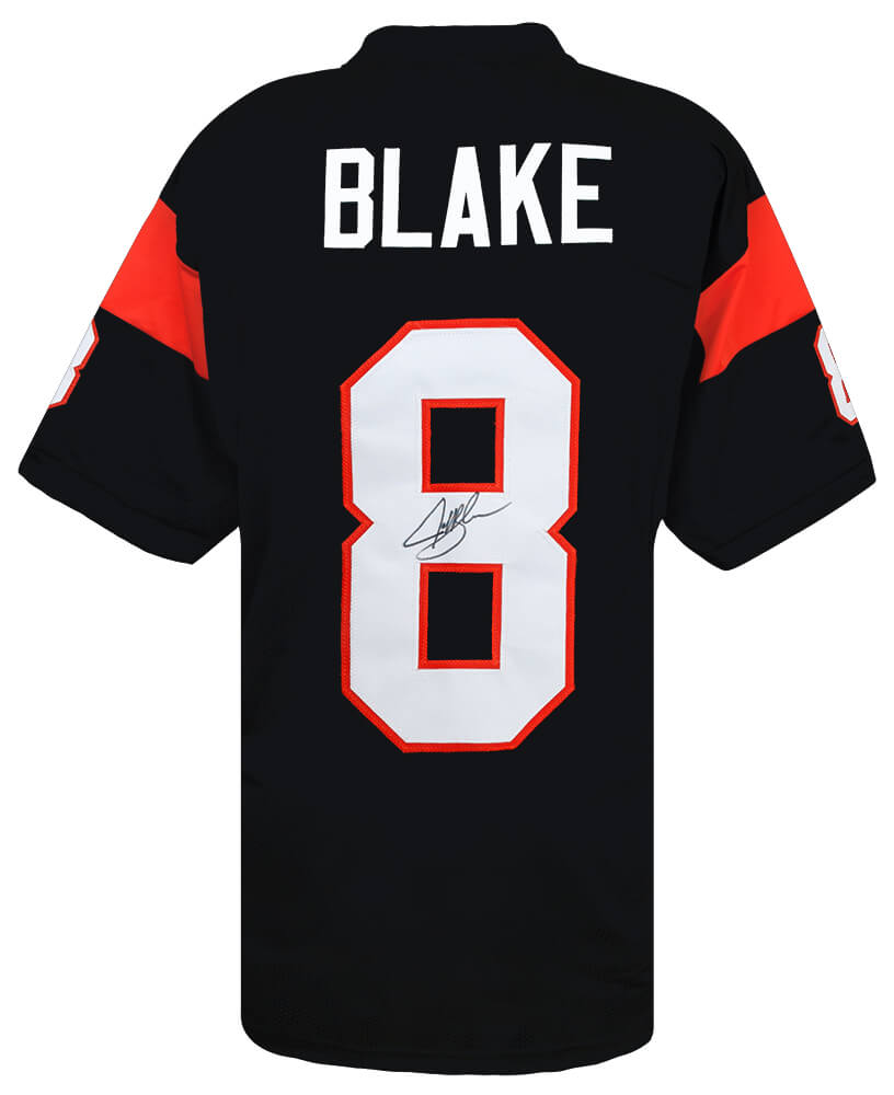 Jeff Blake Signed Black Custom Football Jersey - BLAJRY310 - Jeff Blake Signed Black Custom Football Jersey product image