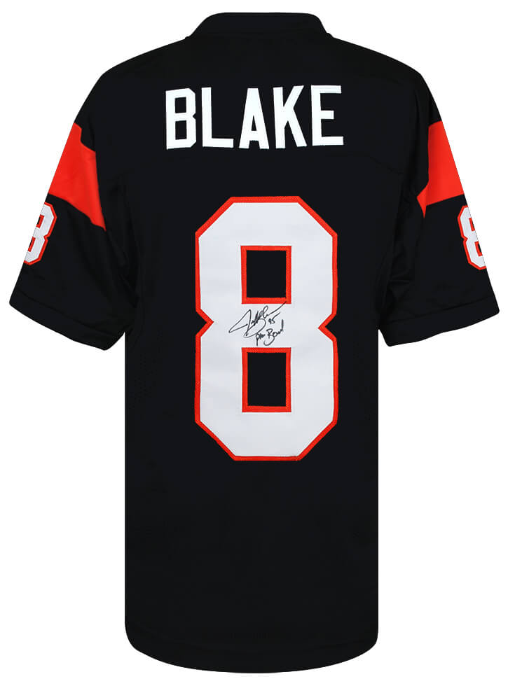 Jeff Blake Signed Black Custom Football Jersey w/95 Pro Bowl - BLAJRY311 - Jeff Blake Signed Black Custom Football Jersey w/95 Pro Bowl product image