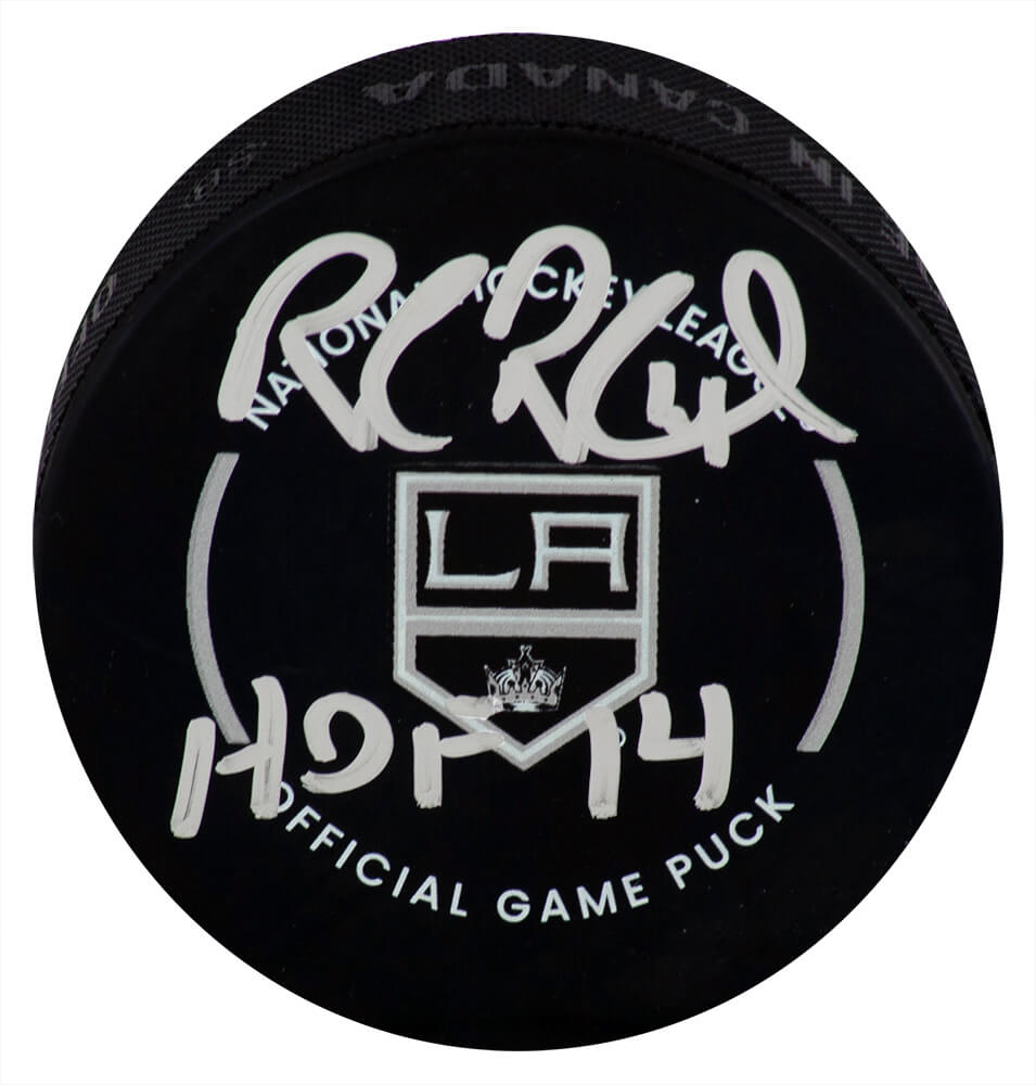 Rob Blake Signed Los Angeles Kings Logo Official Hockey Puck w/HOF'14 - BLAPUC401 - Rob Blake Signed Los Angeles Kings Logo Official Hockey Puck w/HOF'14 product image