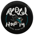 Rob Blake Signed San Jose Sharks Logo Official Hockey Puck w/HOF'14 - BLAPUC405 - Rob Blake Signed San Jose Sharks Logo Official Hockey Puck w/HOF'14 product image