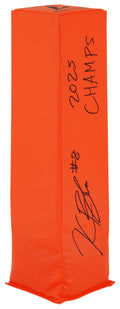 Kaelon Black Signed BSN Orange Football Endzone Pylon w/2025 Champs - BLAPYL320 - Kaelon Black Signed BSN Orange Football Endzone Pylon w/2025 Champs product image