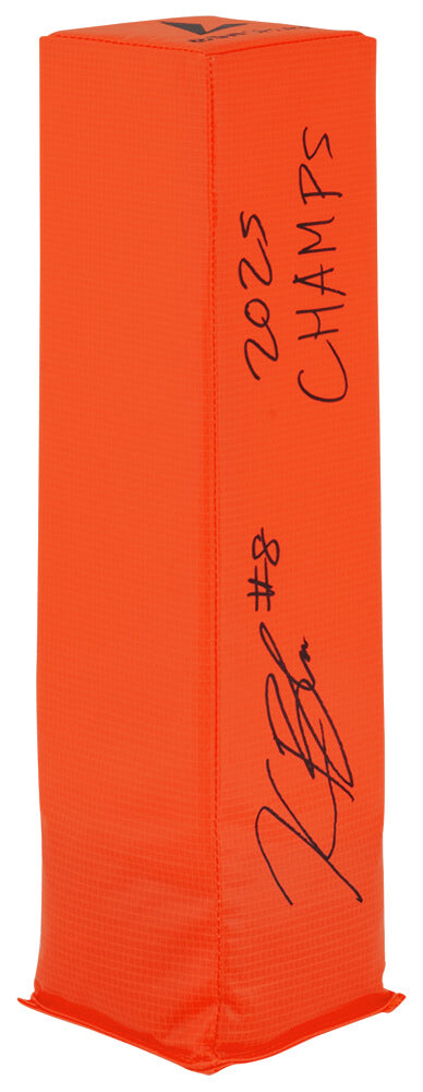 Kaelon Black Signed BSN Orange Football Endzone Pylon w/2025 Champs - BLAPYL320 - Kaelon Black Signed BSN Orange Football Endzone Pylon w/2025 Champs product image