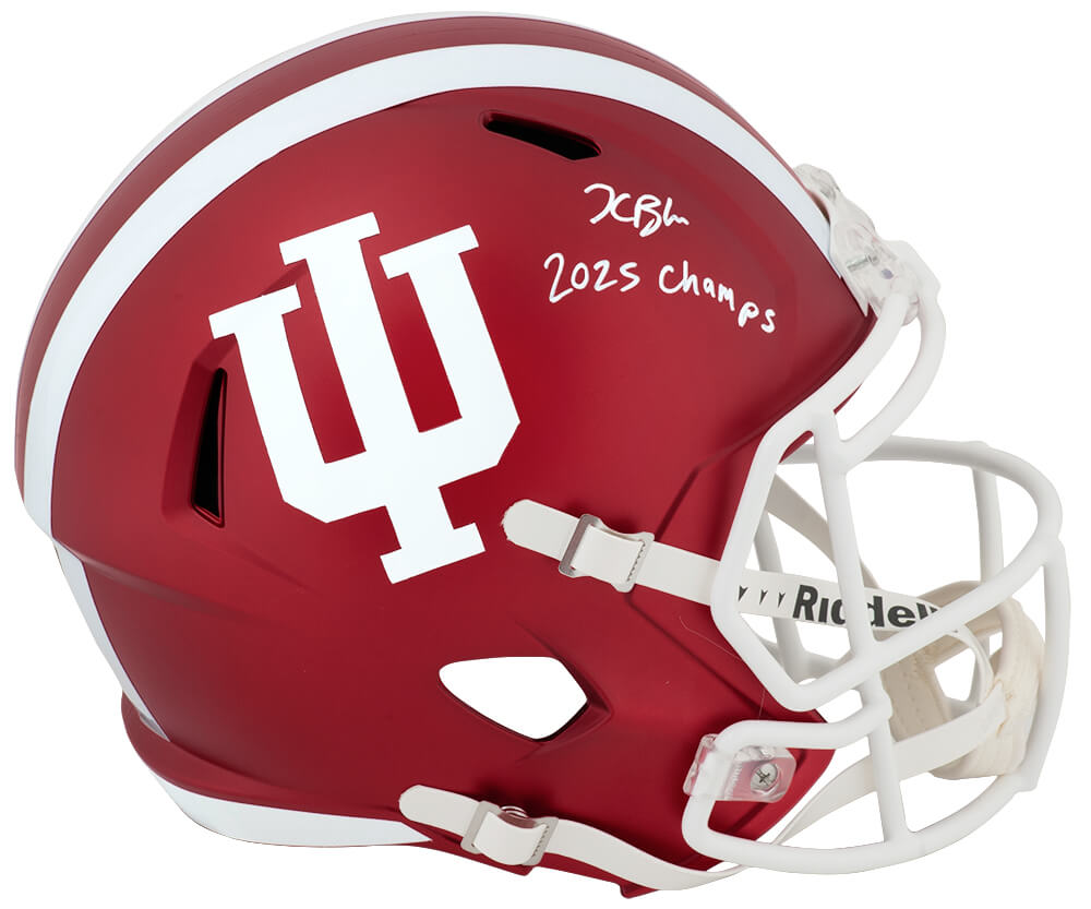Kaelon Black Signed Indiana Hoosiers Riddell Full Size Speed Replica Helmet w/2025 Champs - BLAREP320 - Kaelon Black Signed Indiana Hoosiers Riddell Full Size Speed Replica Helmet w/2025 Champs product image