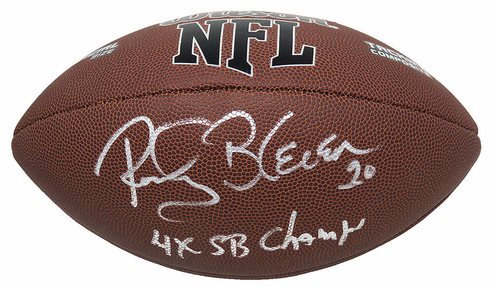 Rocky Bleier Signed Wilson All-Pro Full Size NFL Football w/4x SB Champs - BLEFTB301 - Rocky Bleier Signed Wilson All-Pro Full Size NFL Football w/4x SB Champs product image