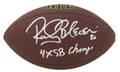 Rocky Bleier Signed Wilson Super Grip Full Size NFL Football w/4x SB Champs - BLEFTB302 - Rocky Bleier Signed Wilson Super Grip Full Size NFL Football w/4x SB Champs product image