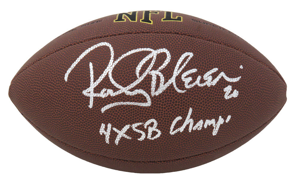 Rocky Bleier Signed Wilson Super Grip Full Size NFL Football w/4x SB Champs - BLEFTB302 - Rocky Bleier Signed Wilson Super Grip Full Size NFL Football w/4x SB Champs product image