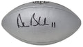 Drew Bledsoe Signed Wilson Duke Silver Metallic NFL Full Size Replica Football - BLEFTB311 - Drew Bledsoe Signed Wilson Duke Silver Metallic NFL Full Size Replica Football product image