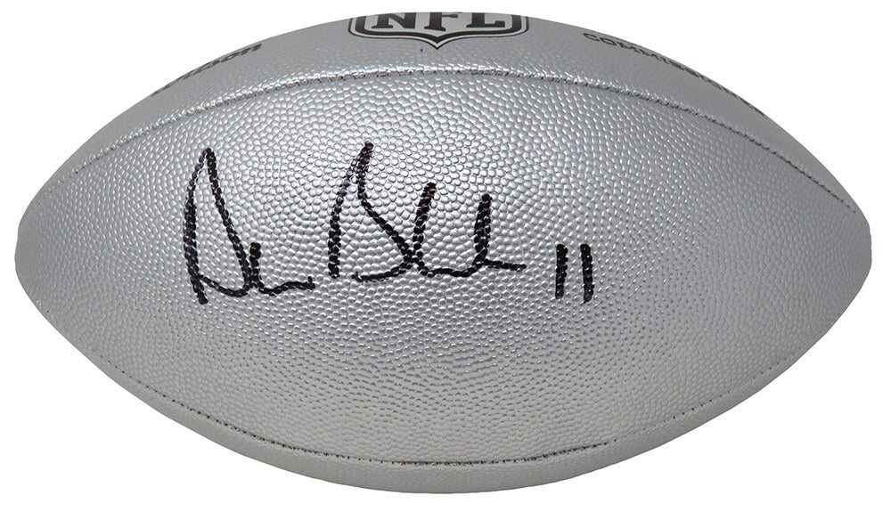 Drew Bledsoe Signed Wilson Duke Silver Metallic NFL Full Size Replica Football - BLEFTB311 - Drew Bledsoe Signed Wilson Duke Silver Metallic NFL Full Size Replica Football product image