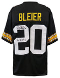 Rocky Bleier Signed Black Throwback Custom Football Jersey w/4x SB Champs - BLEJRY301 - Rocky Bleier Signed Black Throwback Custom Football Jersey w/4x SB Champs product image