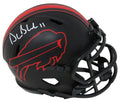 Drew Bledsoe Signed Buffalo Bills Eclipse Black Matte Riddell Speed Mini Helmet - BLEMIN322 - Drew Bledsoe Signed Buffalo Bills Eclipse Black Matte Riddell Speed Mini Helmet product image