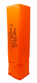 Rocky Bleier Signed Orange Endzone Pylon w/4x SB Champs - BLEPYL300 - Rocky Bleier Signed Orange Endzone Pylon w/4x SB Champs product image