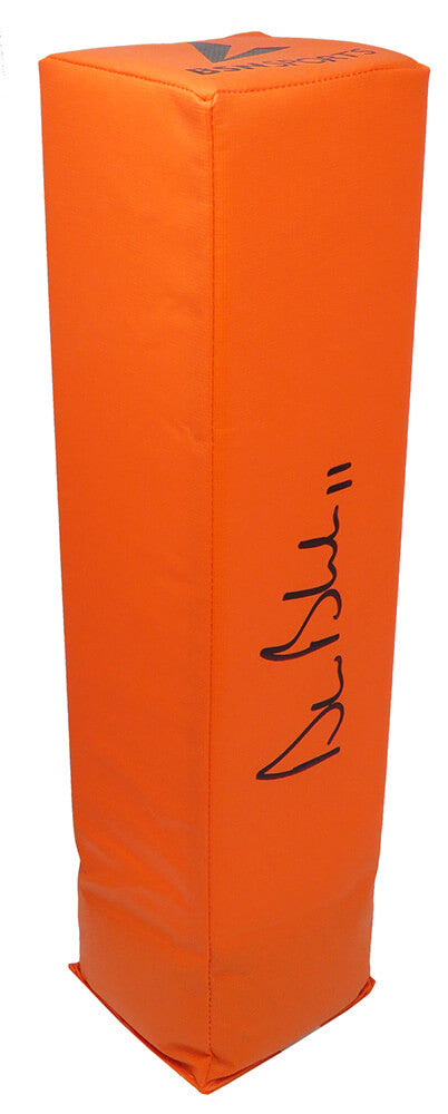 Drew Bledsoe Signed Orange Endzone Football Pylon - BLEPYL310 - Drew Bledsoe Signed Orange Endzone Football Pylon product image