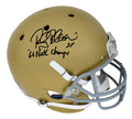Rocky Bleier Signed Notre Dame Schutt Full Size Replica Helmet w/66 Natl Champs - BLEREP303 - Rocky Bleier Signed Notre Dame Schutt Full Size Replica Helmet w/66 Natl Champs product image