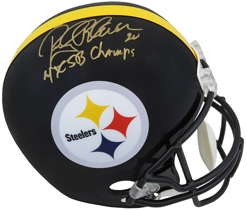 Rocky Bleier Signed Pittsburgh Steelers Riddell Full Size Replica Helmet w/4x SB Champs - BLEREP307 - Rocky Bleier Signed Pittsburgh Steelers Riddell Full Size Replica Helmet w/4x SB Champs product image