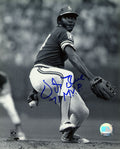 Vida Blue Signed Oakland A's B&W Pitching 8x10 Photo w/71 MVP - BLU08P112TW - Vida Blue Signed Oakland A's B&W Pitching 8x10 Photo w/71 MVP product image