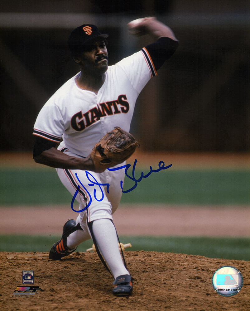 Vida Blue Signed San Francisco Giants Pitching 8x10 Photo - BLU08P117TW - Vida Blue Signed San Francisco Giants Pitching 8x10 Photo product image