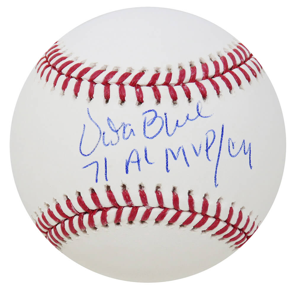 Vida Blue Signed Rawlings Official MLB Baseball w/71 AL MVP, CY - BLUBSB112 - Vida Blue Signed Rawlings Official MLB Baseball w/71 AL MVP, CY product image