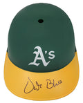 Vida Blue Signed Oakland A's Replica Souvenir Batting Helmet - BLUBTH110 - Vida Blue Signed Oakland A's Replica Souvenir Batting Helmet product image