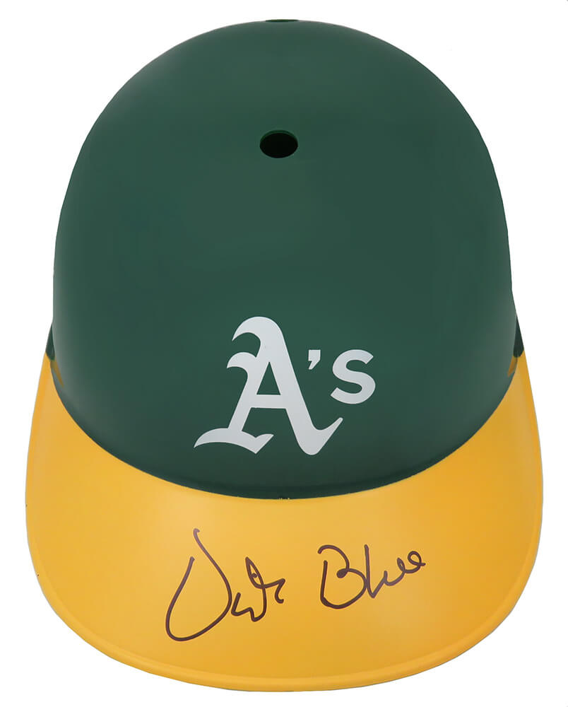 Vida Blue Signed Oakland A's Replica Souvenir Batting Helmet - BLUBTH110 - Vida Blue Signed Oakland A's Replica Souvenir Batting Helmet product image