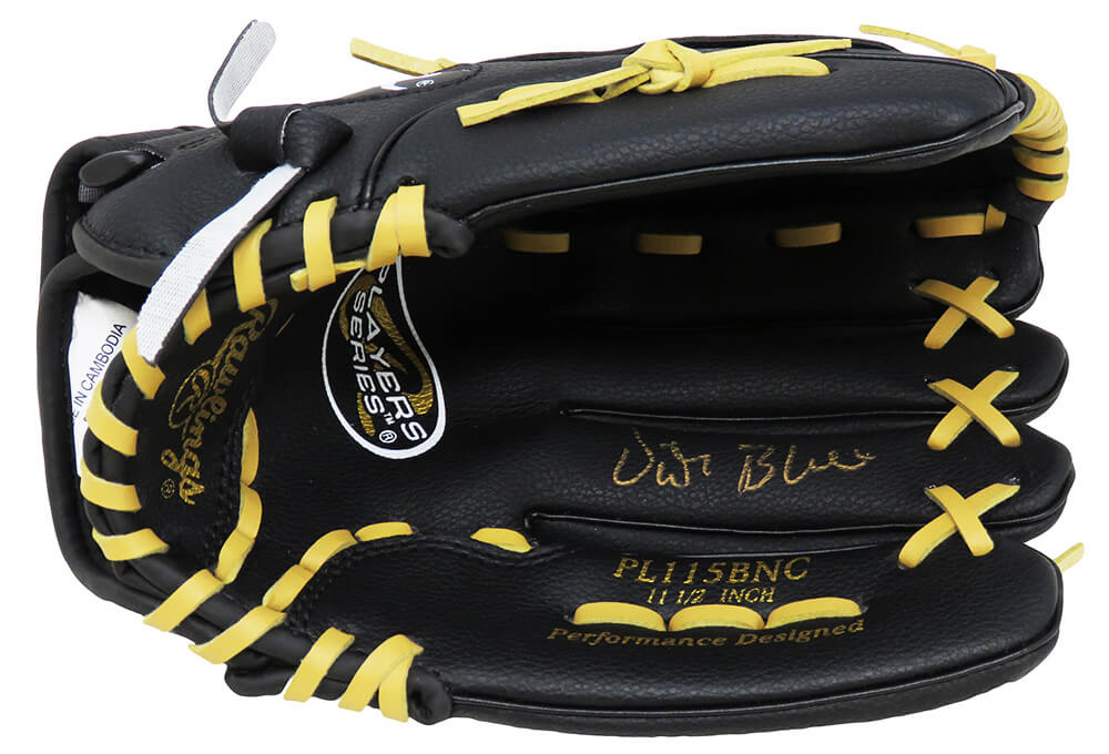 Vida Blue Signed Rawlings Black Baseball Fielders Glove - BLUGLV100 - Vida Blue Signed Rawlings Black Baseball Fielders Glove product image