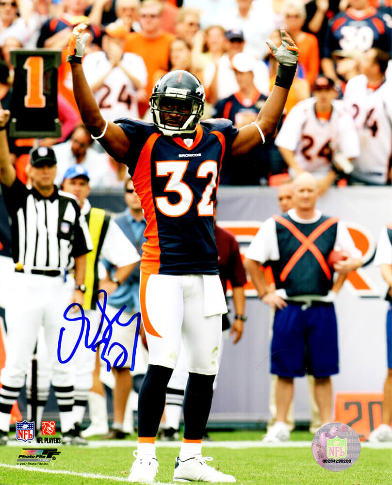 Dre Bly Signed Denver Broncos Arms Up 8x10 Photo - BLY08P300 - Dre Bly Signed Denver Broncos Arms Up 8x10 Photo product image
