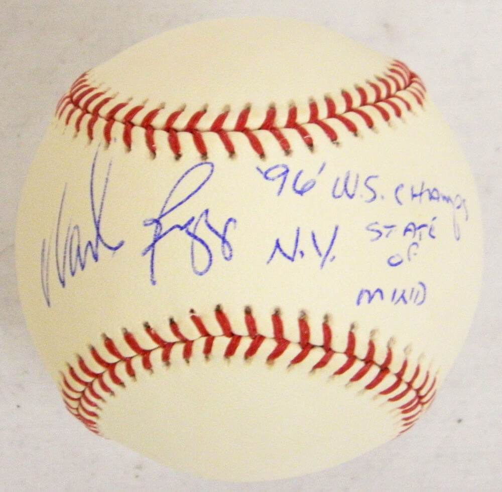 Wade Boggs Signed Rawlings Official MLB Baseball w/96 WS Champs, NY State Of Mind - BOGBSB102 - Wade Boggs Signed Rawlings Official MLB Baseball w/96 WS Champs, NY State Of Mind product image