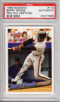 Barry Bonds Signed San Francisco Giants 1996 Bazooka Trading Card #118 - (PSA Encapsulated) - BONCAR100 - Barry Bonds Signed San Francisco Giants 1996 Bazooka Trading Card #118 - (PSA Encapsulated) product image