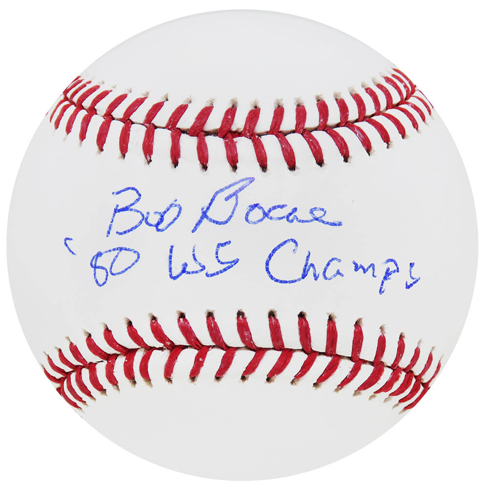 Bob Boone Signed Rawlings MLB Baseball w/80 WS Champs - BOOBSB104 - Bob Boone Signed Rawlings MLB Baseball w/80 WS Champs product image