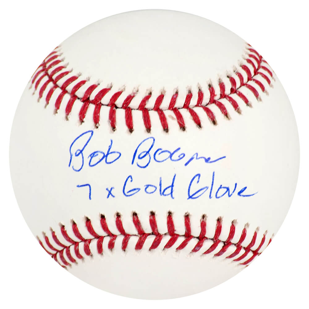 Bob Boone Signed Rawlings Official MLB Baseball w/7x Gold Glove - BOOBSB105 - Bob Boone Signed Rawlings Official MLB Baseball w/7x Gold Glove product image
