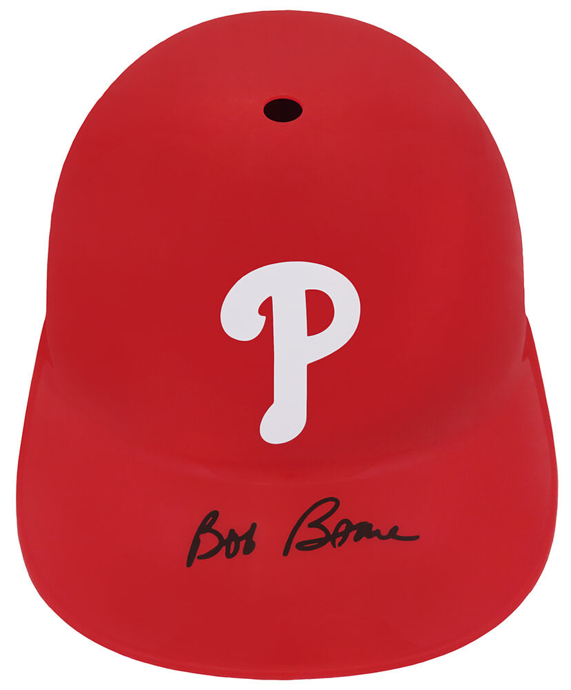 Bob Boone Signed Philadelphia Phillies Replica Souvenir Batting Helmet - BOOBTH100 - Bob Boone Signed Philadelphia Phillies Replica Souvenir Batting Helmet product image