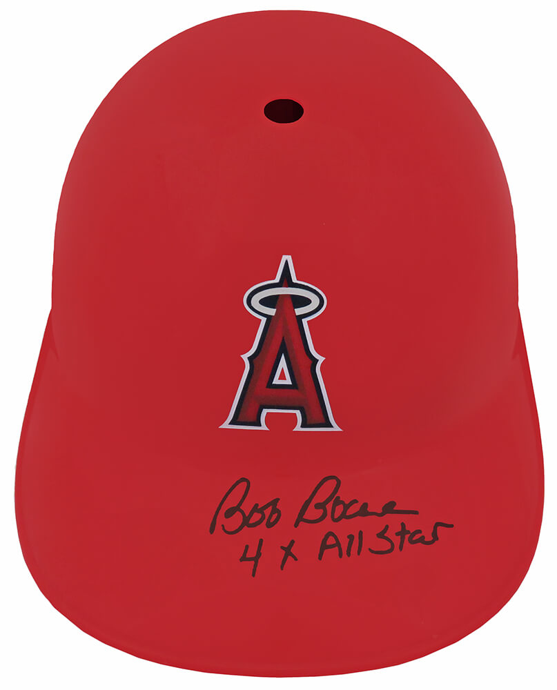 Bob Boone Signed Los Angeles Angels Souvenir Replica Baseball Batting Helmet w/4x All Star - BOOBTH104 - Bob Boone Signed Los Angeles Angels Souvenir Replica Baseball Batting Helmet w/4x All Star product image