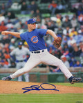 Joe Borowski Signed Chicago Cubs Blue Jersey Pitching 8x10 Photo - BOR08P112 - Joe Borowski Signed Chicago Cubs Blue Jersey Pitching 8x10 Photo product image