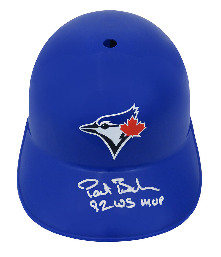 Pat Borders Signed Toronto Blue Jays Souvenir Replica Baseball Batting Helmet w/92 WS MVP - BORBTH100 - Pat Borders Signed Toronto Blue Jays Souvenir Replica Baseball Batting Helmet w/92 WS MVP product image