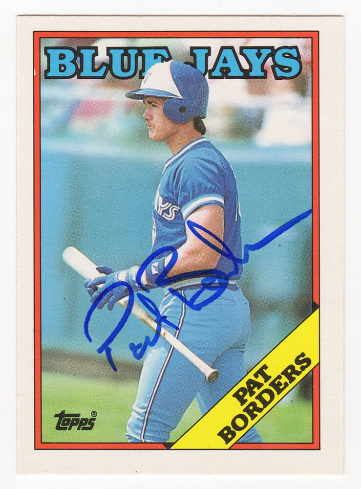 Pat Borders Signed Toronto Blue Jays 1988 Topps Traded Baseball Rookie Card #17T - BORCAR101 - Pat Borders Signed Toronto Blue Jays 1988 Topps Traded Baseball Rookie Card #17T product image