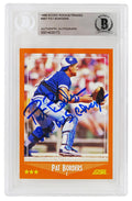 Pat Borders Signed Toronto Blue Jays 1988 Score Traded Baseball Rookie Card #99T w/2x WS Champs - (Beckett Encapsulated) - BORCAR104 - Pat Borders Signed Toronto Blue Jays 1988 Score Traded Baseball Rookie Card #99T w/2x WS Champs - (Beckett Encapsulated) product image