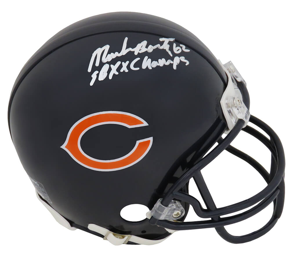 Mark Bortz Signed Bears Riddell Replica Mini Helmet w/SB XX Champs - BORMIN300 - Mark Bortz Signed Bears Riddell Replica Mini Helmet w/SB XX Champs product image