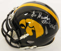 Mark Bortz Signed Iowa Hawkeyes Riddell Replica Mini Helmet w/Go Hawks! - BORMIN301 - Mark Bortz Signed Iowa Hawkeyes Riddell Replica Mini Helmet w/Go Hawks! product image