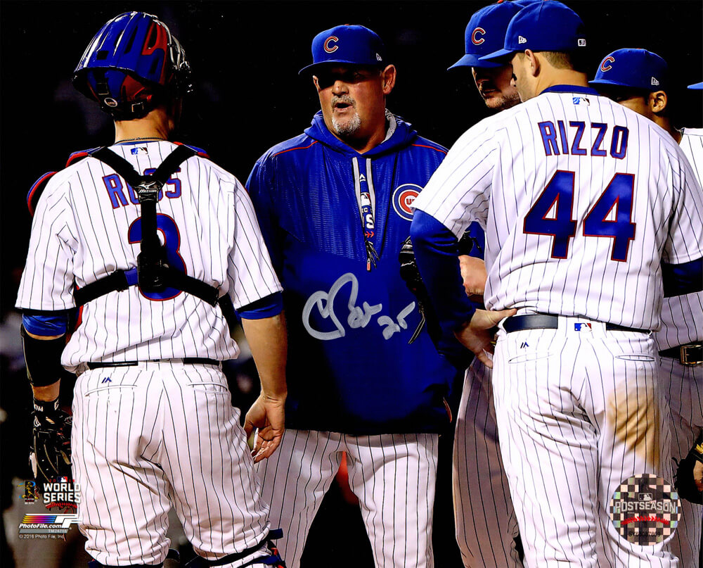 Chris Bosio Signed Chicago Cubs 2016 World Series 8x10 Photo - BOS08P101 - Chris Bosio Signed Chicago Cubs 2016 World Series 8x10 Photo product image