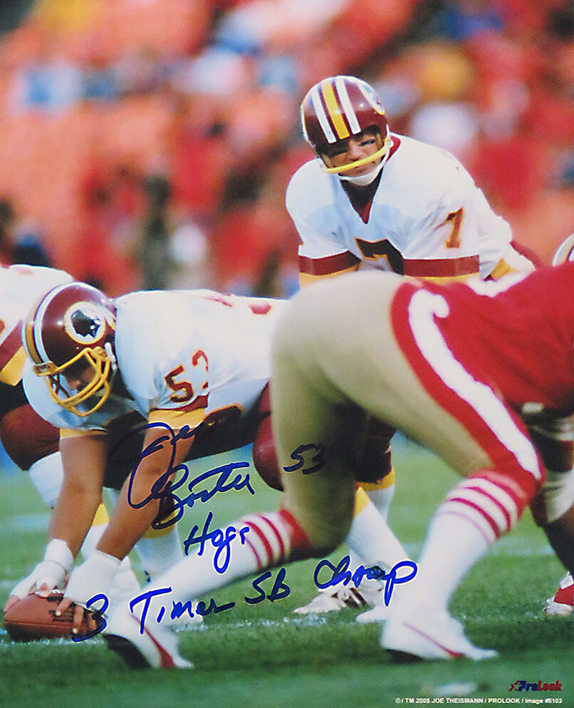 Jeff Bostic Signed Washington Football Team Snap 8x10 Photo w/3 Times SB Champ, Hogs - BOS08P302 - Jeff Bostic Signed Washington Football Team Snap 8x10 Photo w/3 Times SB Champ, Hogs product image