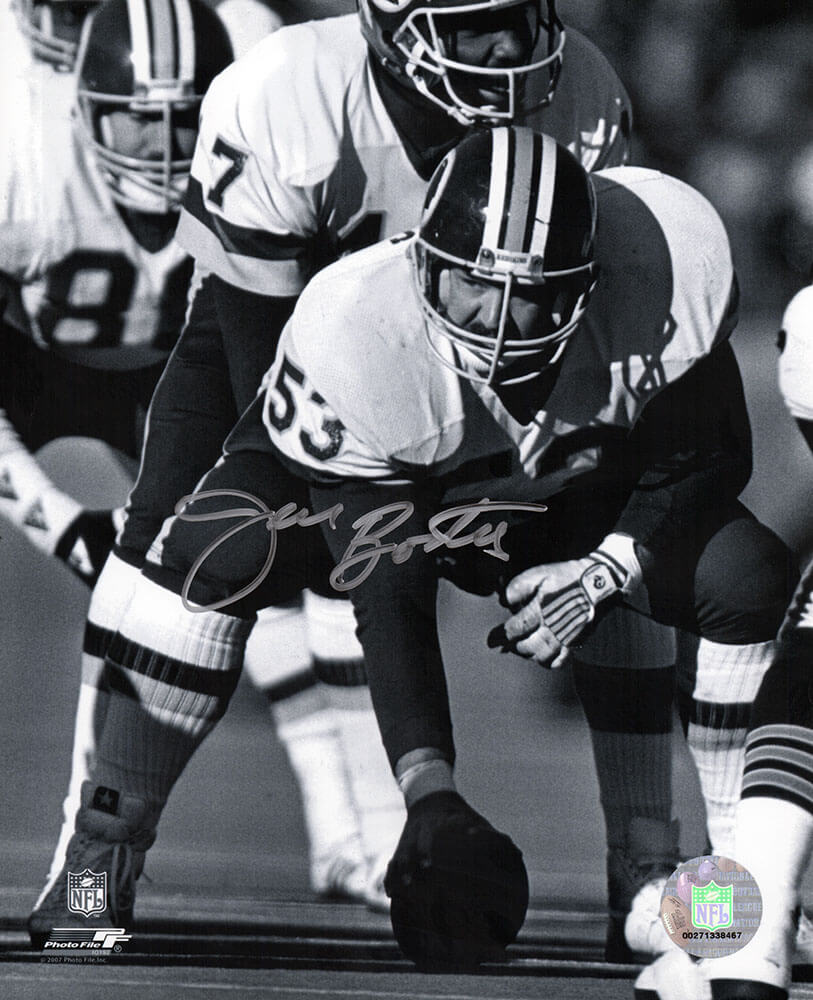 Jeff Bostic Signed Washington Football Team B&W Snapping Football 8x10 Photo - BOS08P305 - Jeff Bostic Signed Washington Football Team B&W Snapping Football 8x10 Photo product image