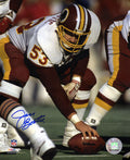 Jeff Bostic Signed Washington White Jersey Snapping Football 8x10 Photo - BOS08P306 - Jeff Bostic Signed Washington White Jersey Snapping Football 8x10 Photo product image
