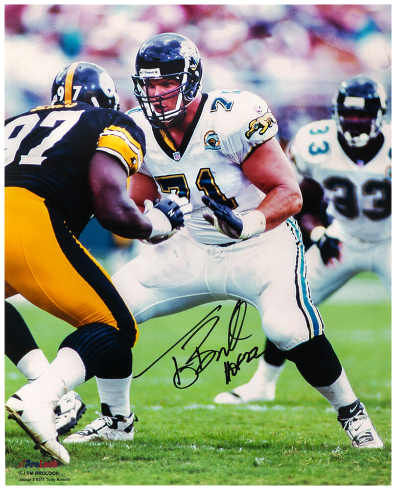 Tony Boselli Signed Jacksonville Jaguars Action 16x20 Photo w/HOF'22 - BOS16P301 - Tony Boselli Signed Jacksonville Jaguars Action 16x20 Photo w/HOF'22 product image